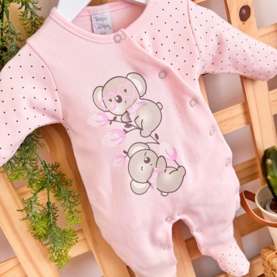 Macacão Trape Zape - Babys Coalas - Rosa